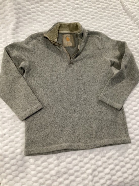 Bass Other - Bass Men's Light Gray Quarter-Zip Fleece Pullover